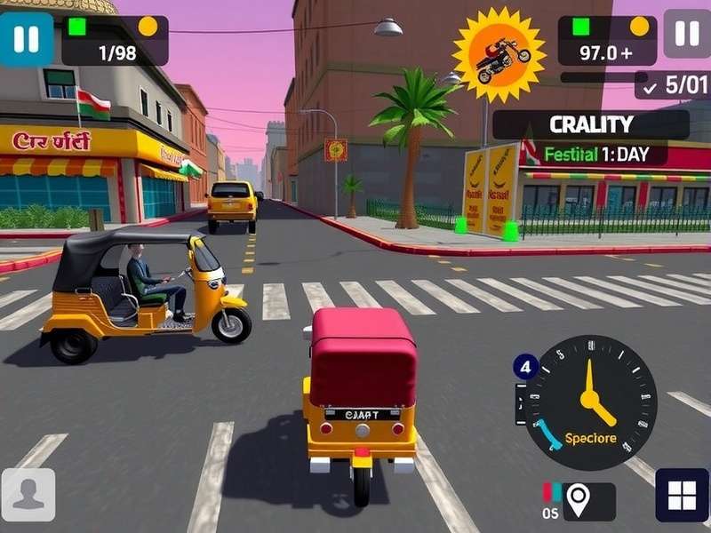 Rickshaw Speed Demon festival event screenshot