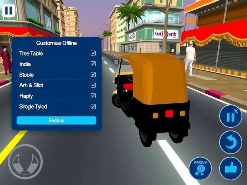 Rickshaw Speed Demon gameplay screenshot showing Indian streets